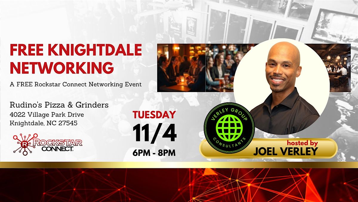 Free Knightdale Networking powered by Rockstar Connect (November), 4 November | Event in Knightdale | AllEvents