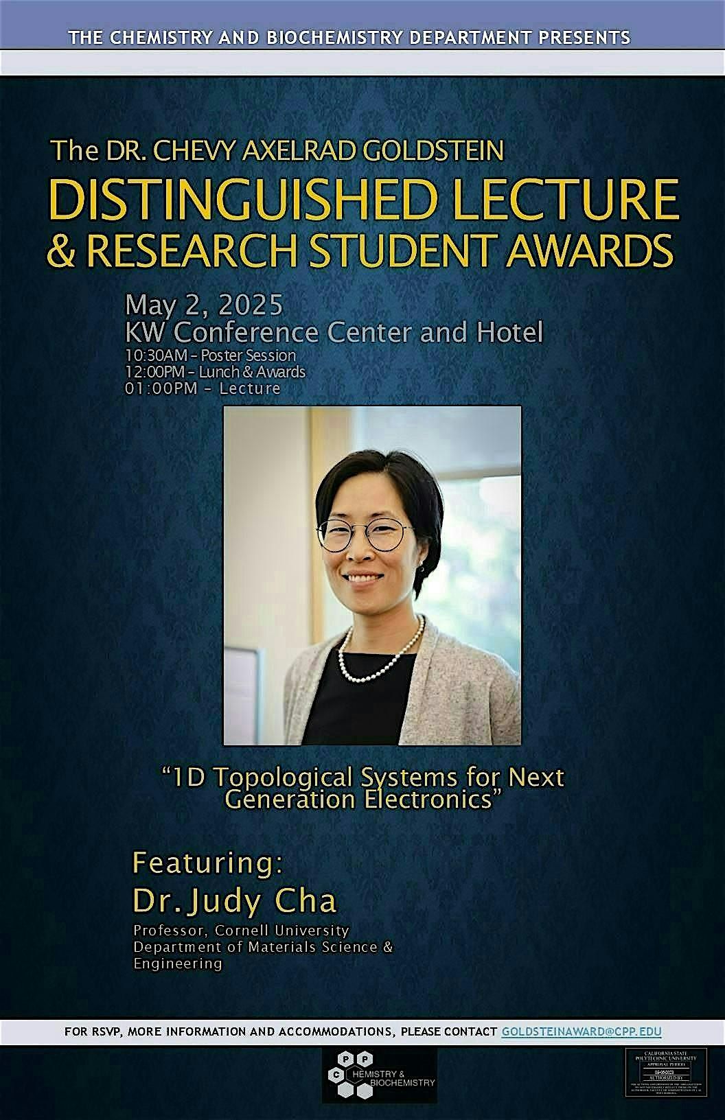 Chevy Axelrad Goldstein Distinguished Lectureship | Event in Pomona | AllEvents