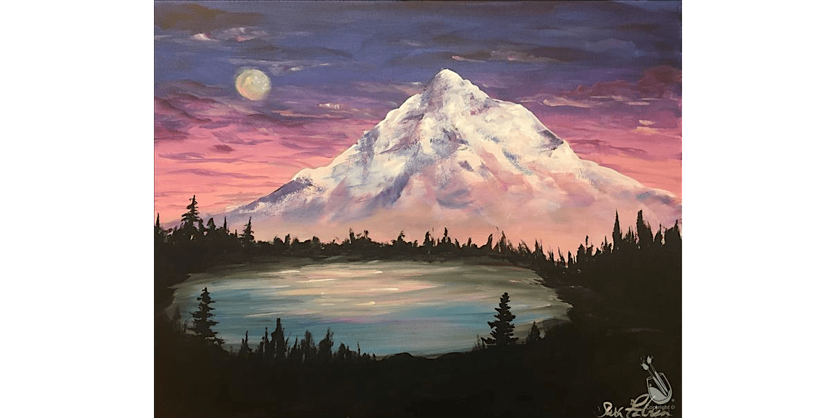 Sunset Mountains and Lake - Paint and Sip in Denver | Classpop!™, 21 August | Event in Denver | AllEvents