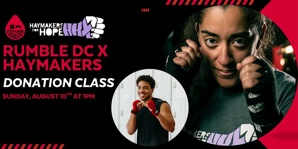 Rumble DC x Haymakers Donation Class | Event in WASHINGTON DC | AllEvents