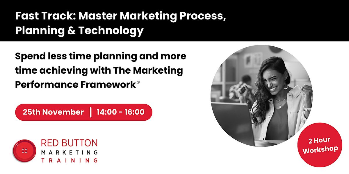 Fast Track: Master Marketing Process, Planning & Technology, 25 November | Event in Darlington | AllEvents