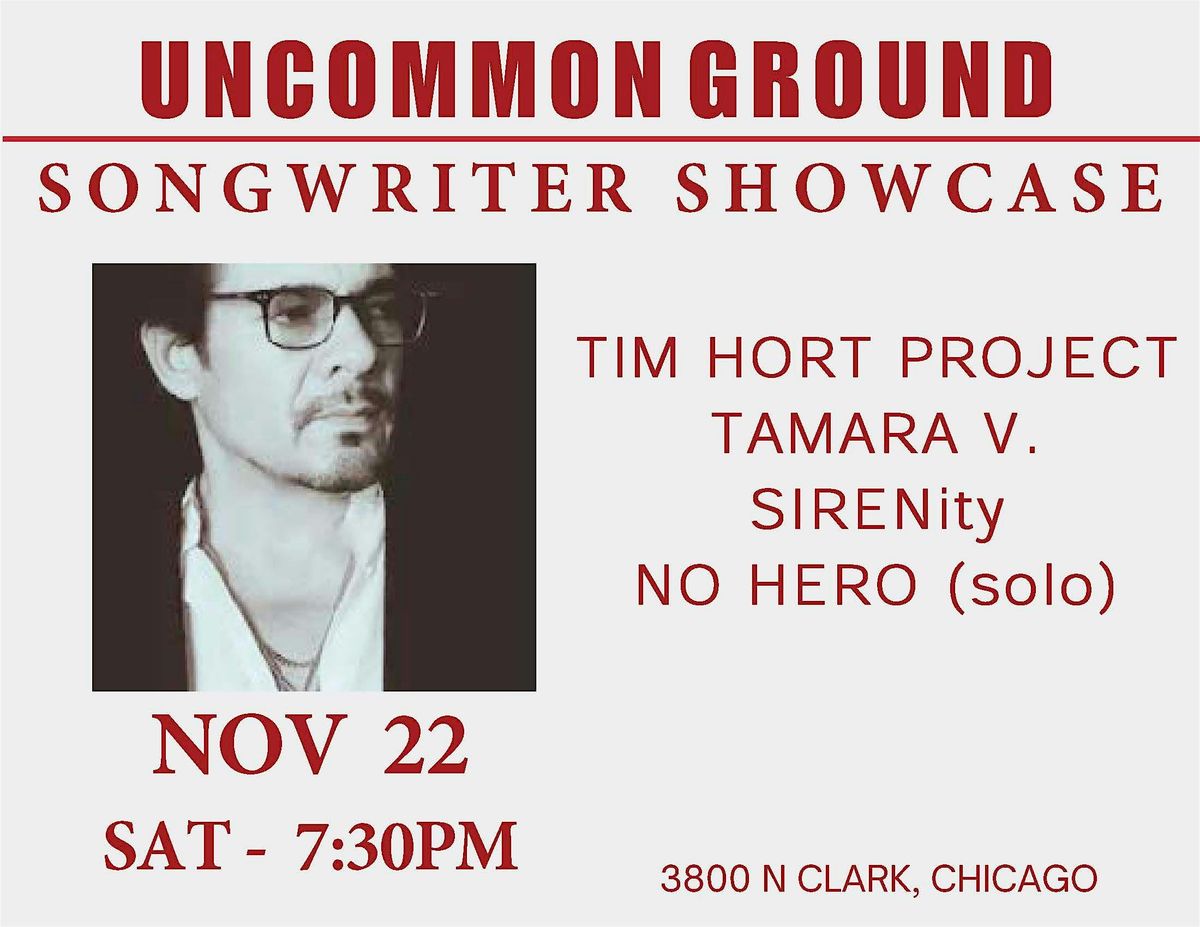 SONGWRITER SHOWCASE hosted by Tim Hort, 22 November | Event in Chicago | AllEvents