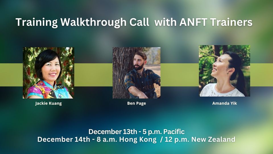 Training Walkthrough Session with ANFT Trainers, December 13 2023 ...