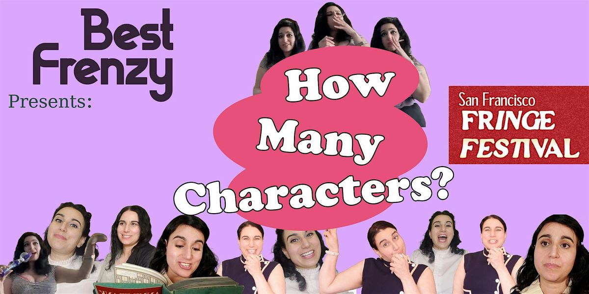 How Many Characters?, 10 August | Event in San Francisco | AllEvents