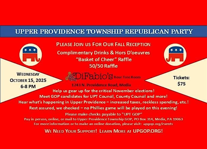 UPT GOP Fall Reception, 15 October | Event in Media | AllEvents