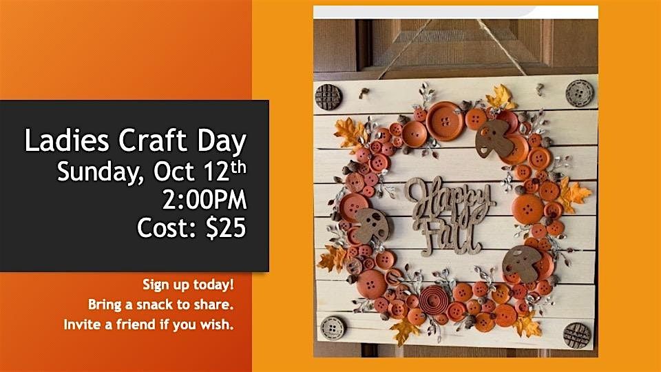 Fall Ladies Fellowship & Craft Day, 12 October | Event in Saint Joseph | AllEvents
