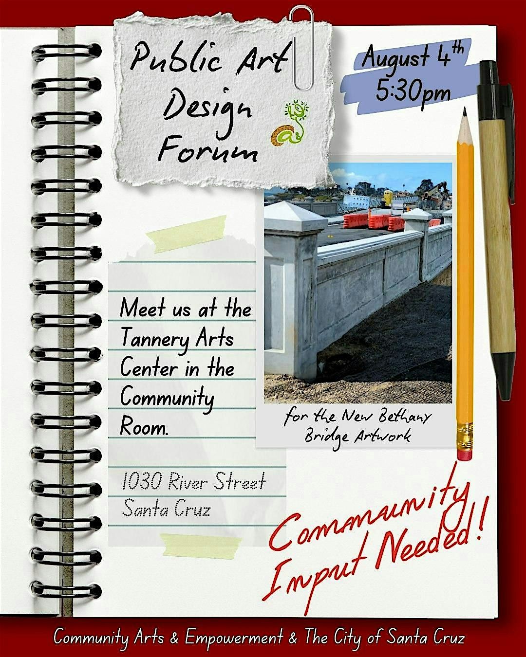 Public Art Design Forum, 4 August | Event in Santa Cruz | AllEvents