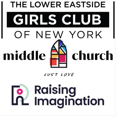 Middle Church, LES Girls Club, Raising Imagination logo