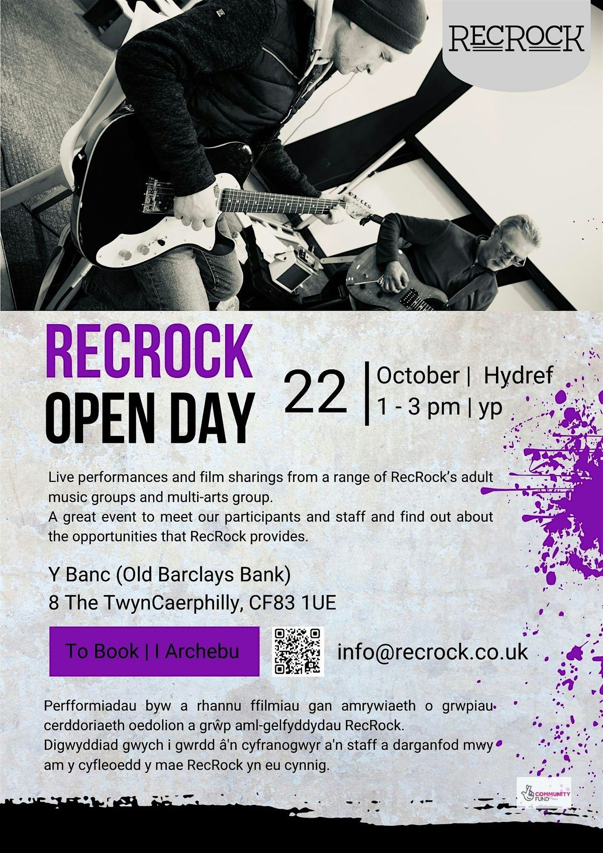 RecRock Open Day, 22 October | Event in Caerphilly | AllEvents