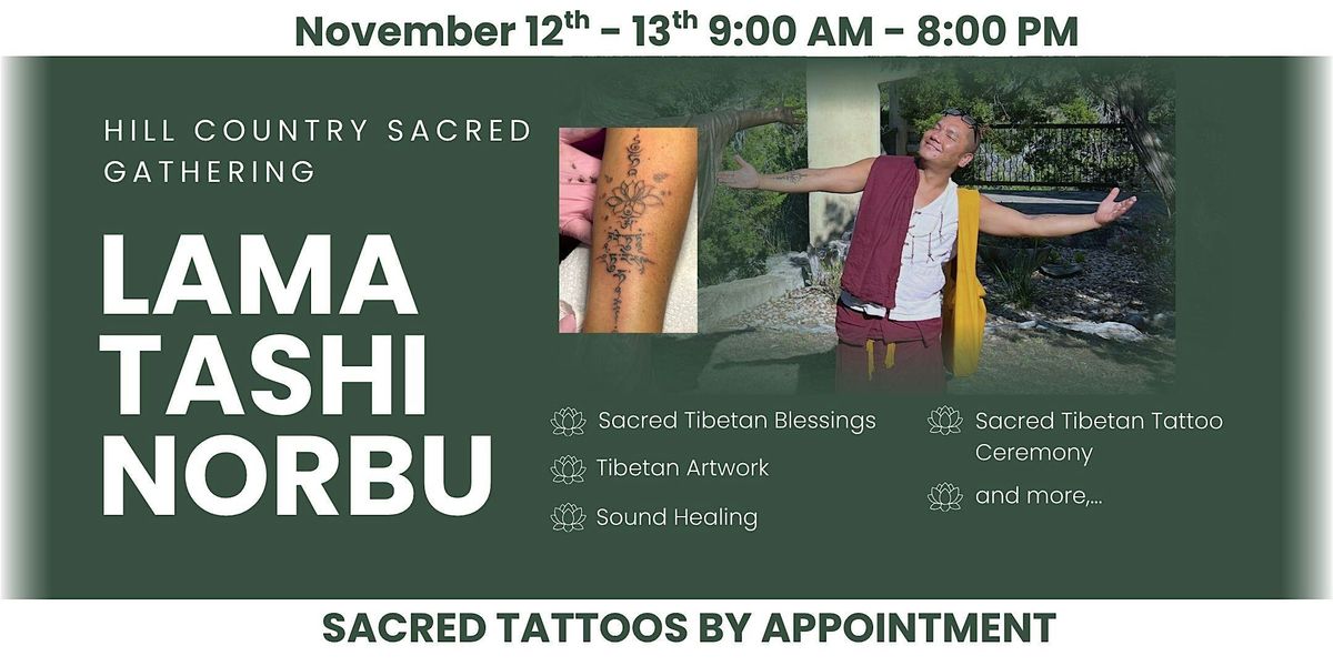 Hill Country Sacred Gathering with Lama Tashi Norbu, 12 November | Event in Dripping Springs | AllEvents