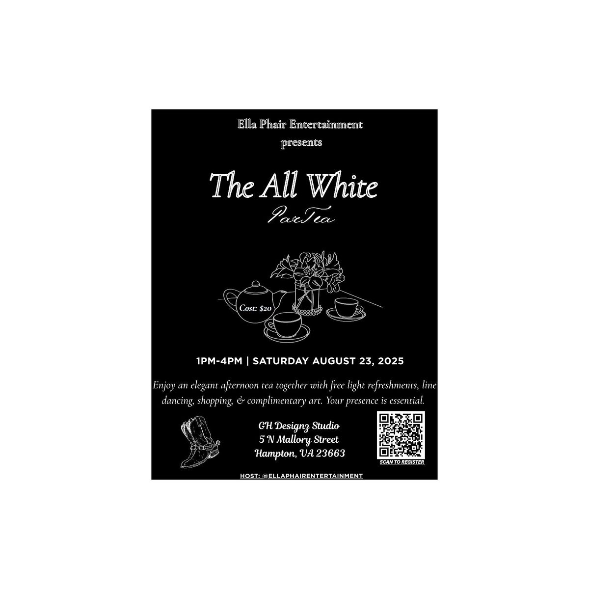 The ALL WHITE Par-Tea, 23 August | Event in Hampton | AllEvents
