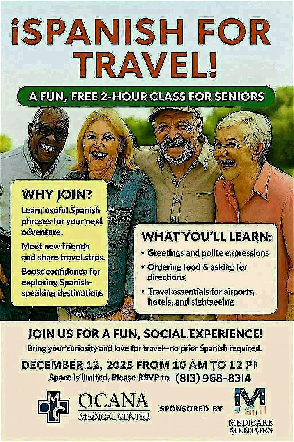 A fun and free class for seniors, 12 December | Event in Tampa | AllEvents