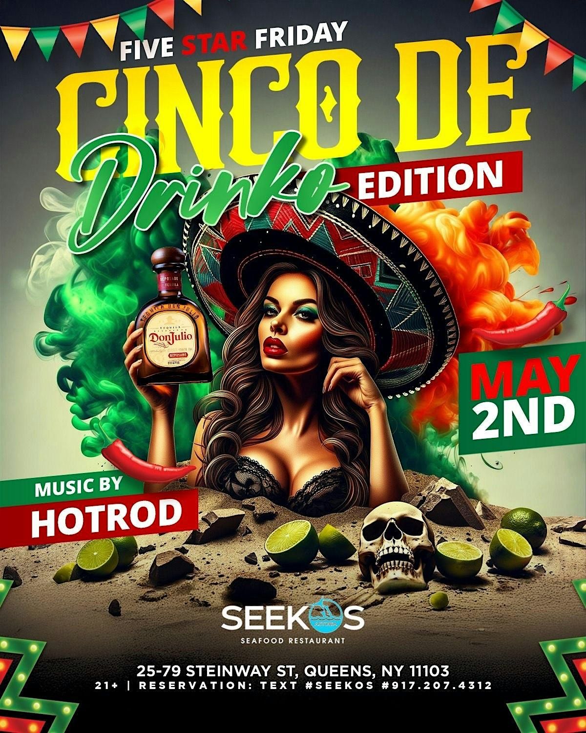 FIVE STAR FRIDAY CINCO DE DRINKO EDITION | Event in Queens | AllEvents