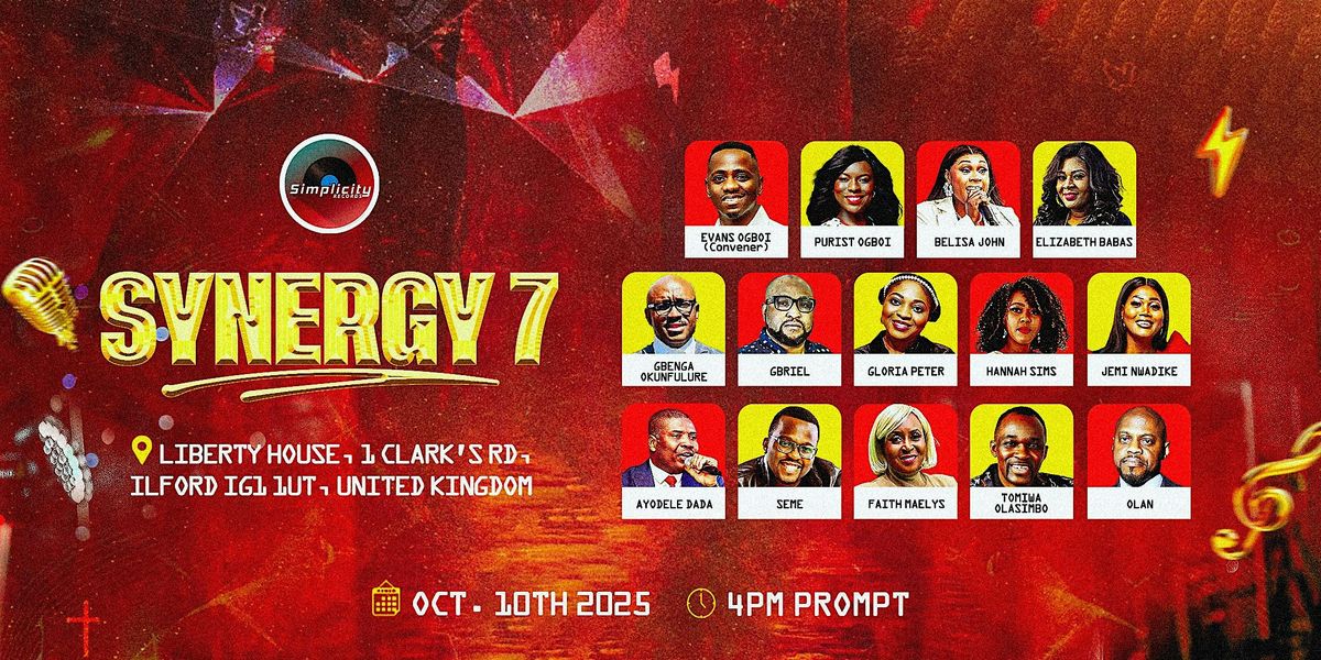 SYNERGY 7, 11 October | Event in Ilford | AllEvents