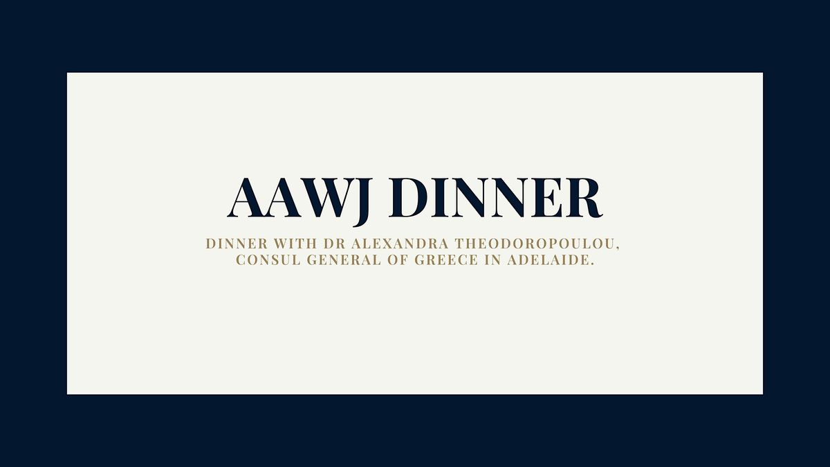 AAWJ Dinner, 14 November | Event in Adelaide | AllEvents