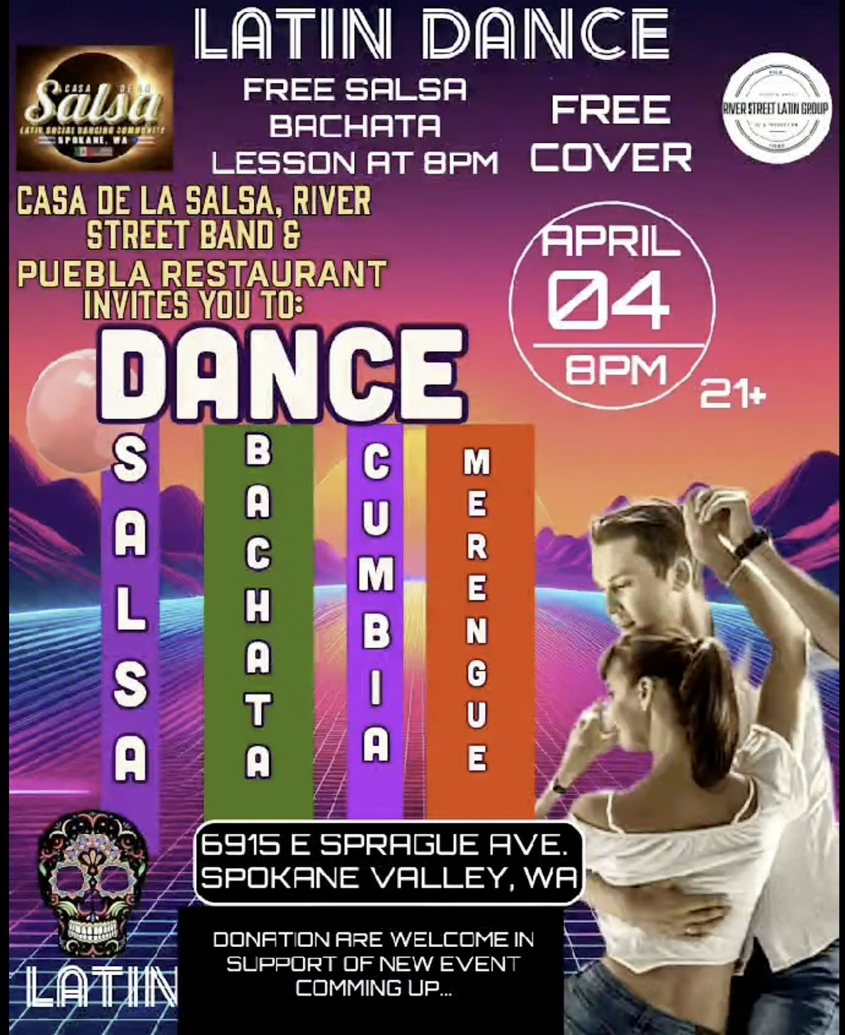 LATIN DANCE PARTY (SALSA, BACHATA, CUMBIA & MORE) | Event in Spokane Valley | AllEvents