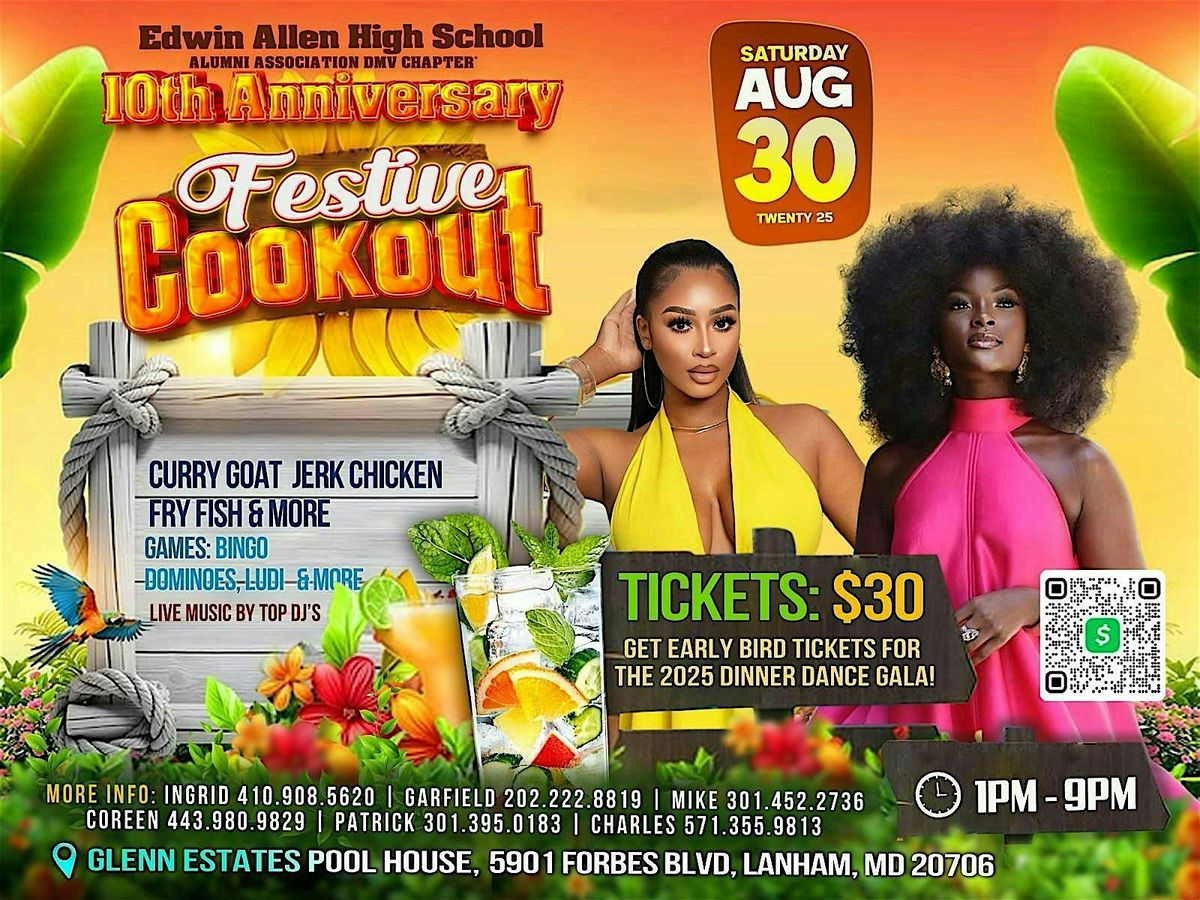 Edwin Allen 10th Anniversary Cookout Party, 30 August | Event in Lanham | AllEvents