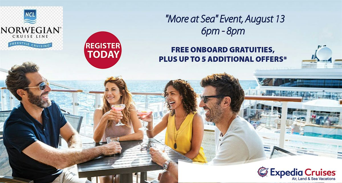 More at Sea Event featuring Norwegian Cruiseline, 13 August | Event in Orlando | AllEvents