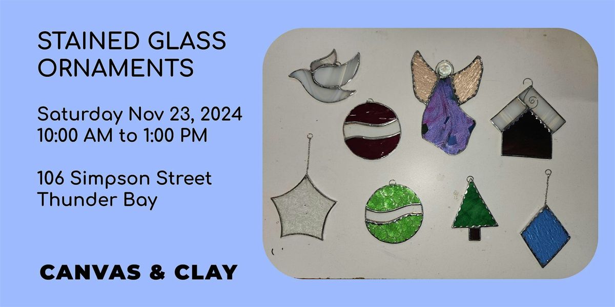 Stained Glass Ornaments (Morning workshop), 30 November | Event in Thunder Bay | AllEvents