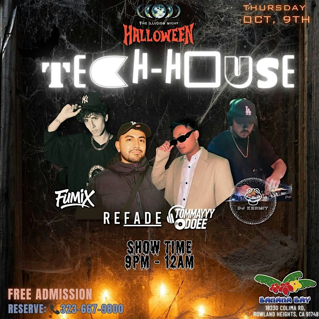 Halloween : Tech - House, 9 October | Event in Rowland Heights | AllEvents