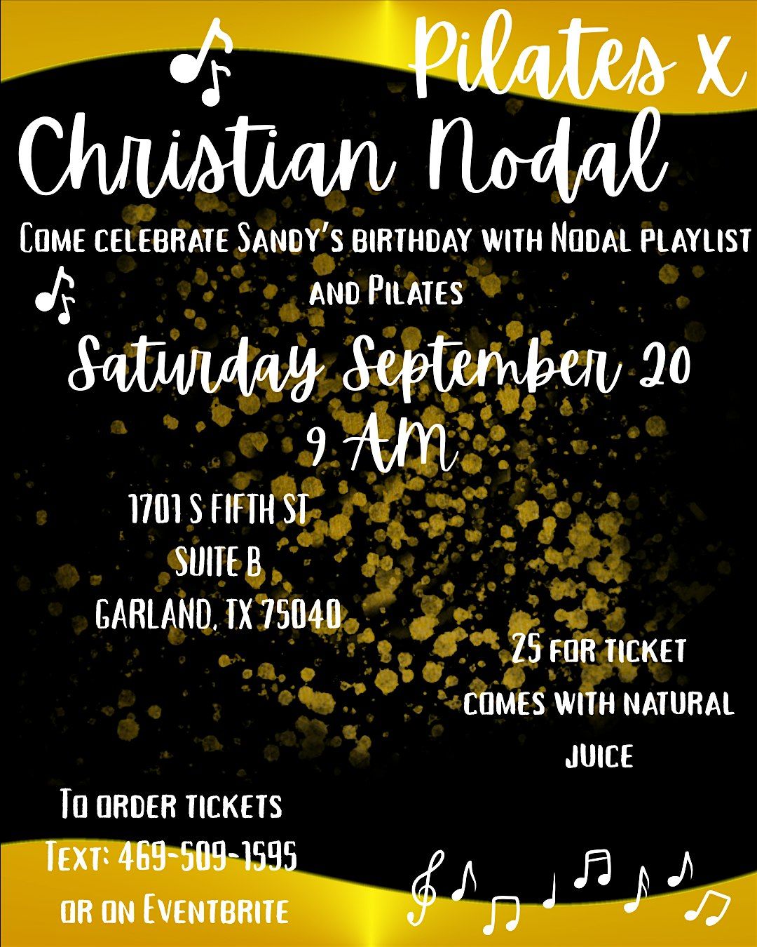 Pilates x Christian Nodal, 20 September | Event in Garland | AllEvents