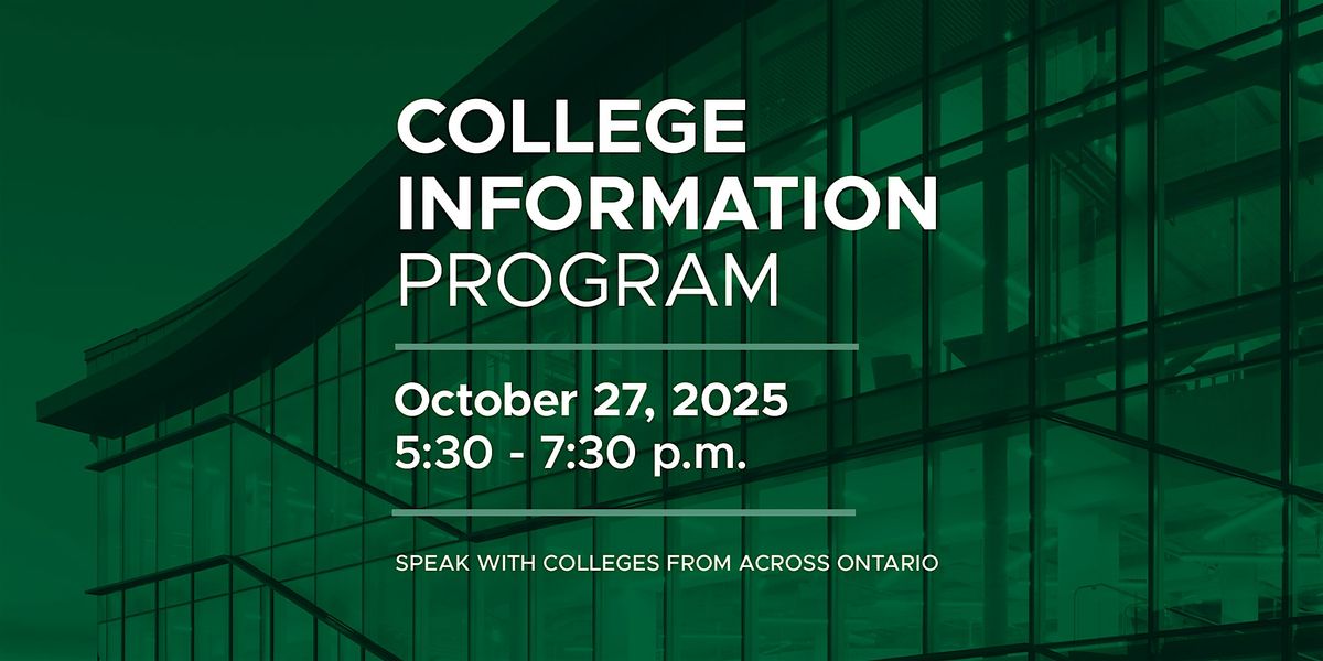 College Information Program (CIP), 27 October | Event in Ottawa | AllEvents