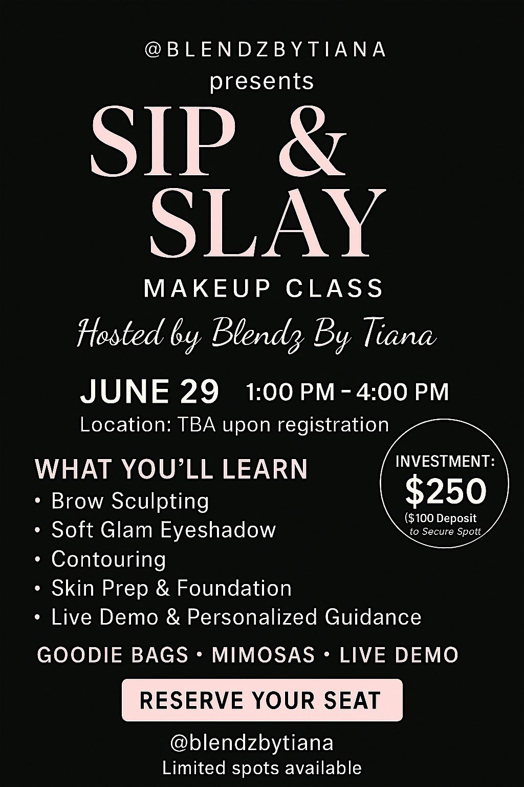 Sip & Slay by Blendz by Tiana, 29 June | Event in Atlanta | AllEvents