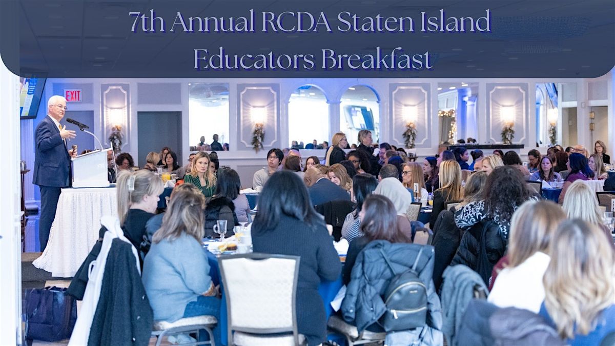 7th Annual RCDA Staten Island Educators Breakfast - Parent Coord., PTA+, 18 December | Event in Staten Island