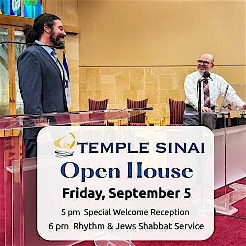 Temple Sinai Open House and Rhythm and Jews Shabbat Service, 5 September | Event in Sarasota | AllEvents