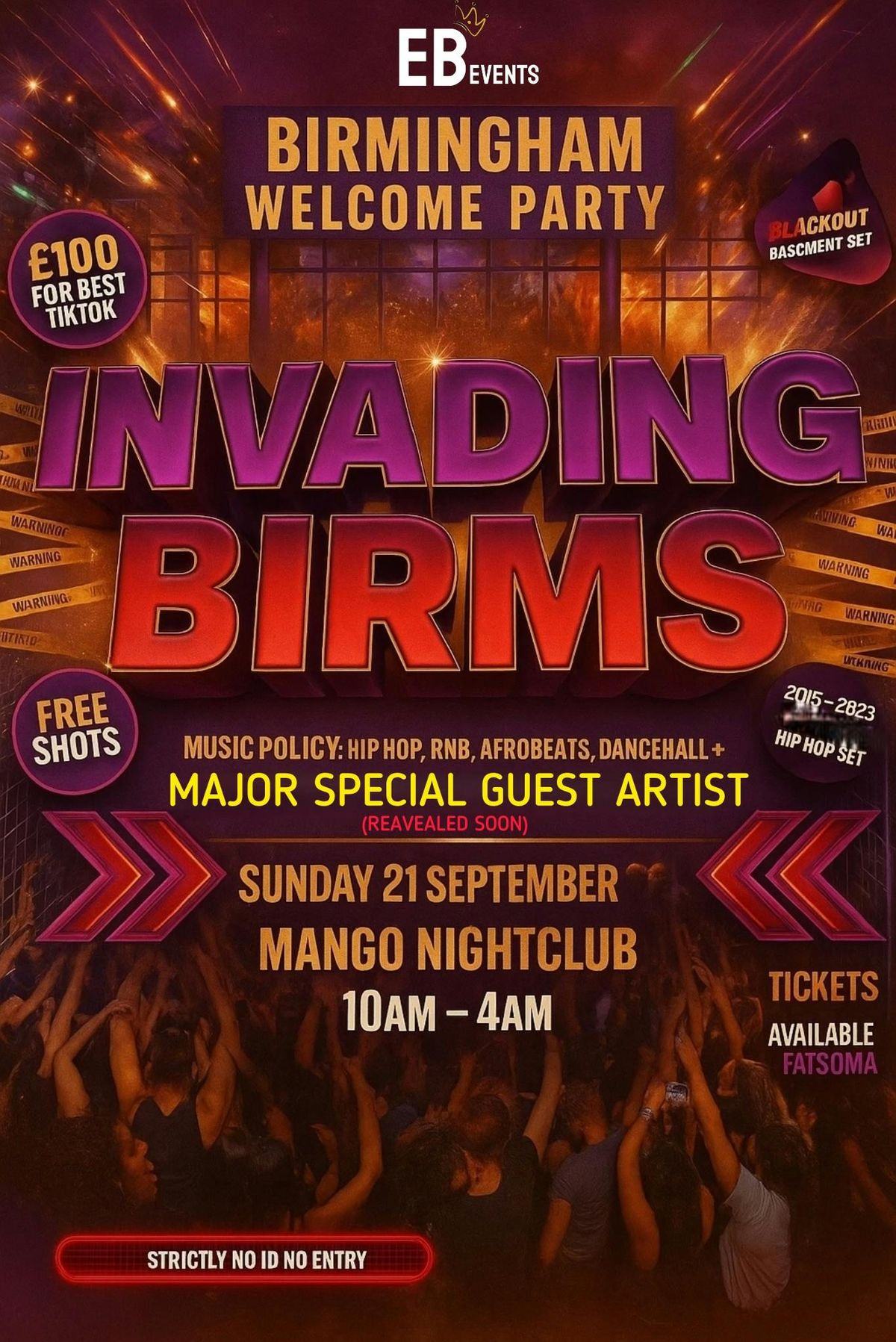 INVADING BIRMS - BIRMS BIGGEST FRESHERS EVENT, 21 September | Event in Birmingham | AllEvents