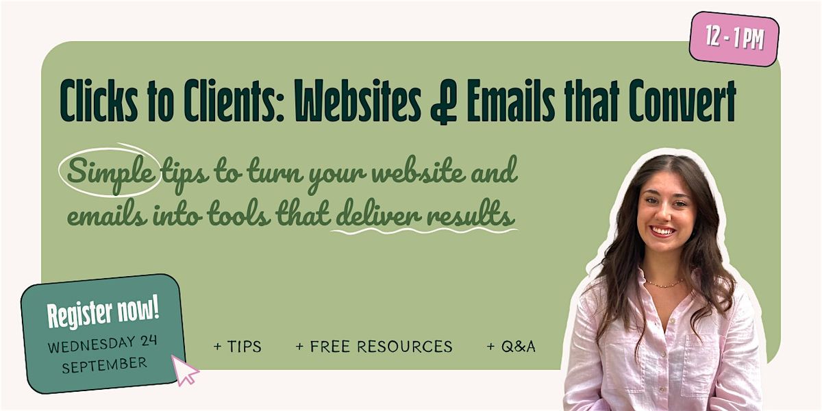 Clicks to Clients: Websites & Emails that Convert, 24 September | Event in Guernsey | AllEvents