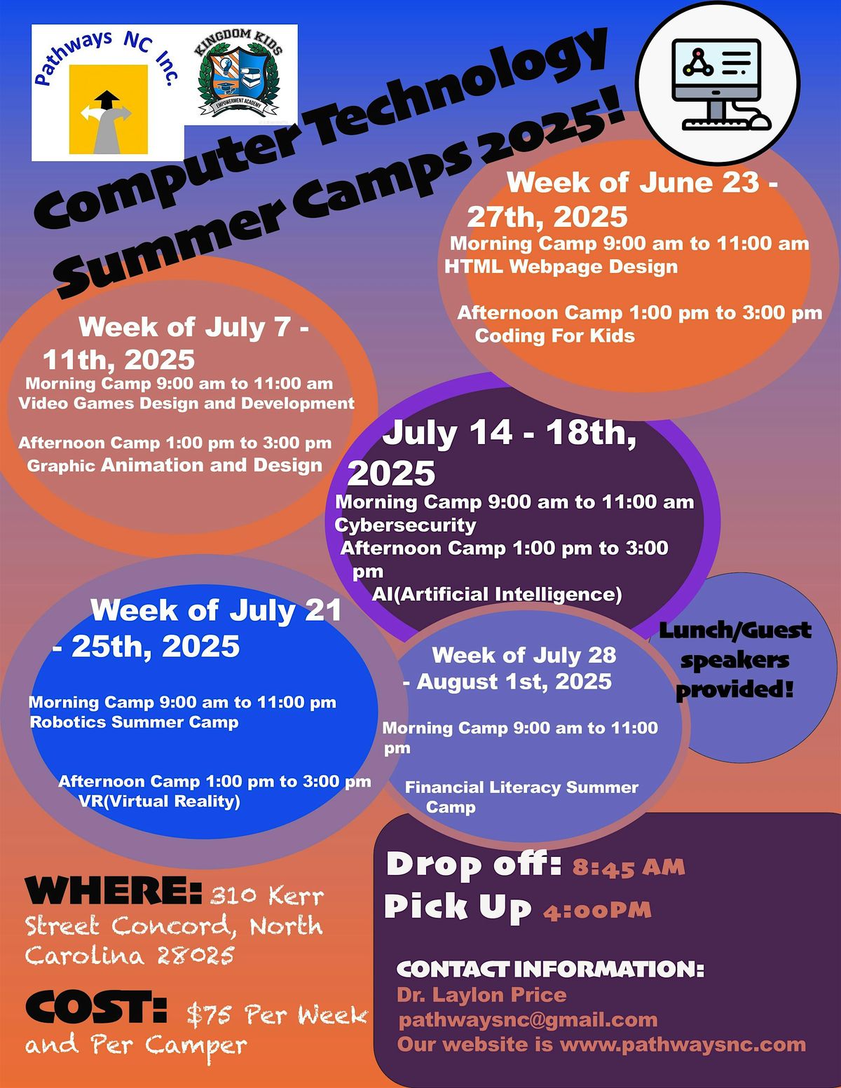 Kingdom Kids and Pathways NC Inc. Computer Technology Summer Camps 2025, 23 June | Event in Concord | AllEvents