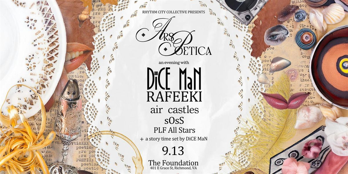 ARS POETICA: DiCE MaN, 13 September | Event in Richmond | AllEvents