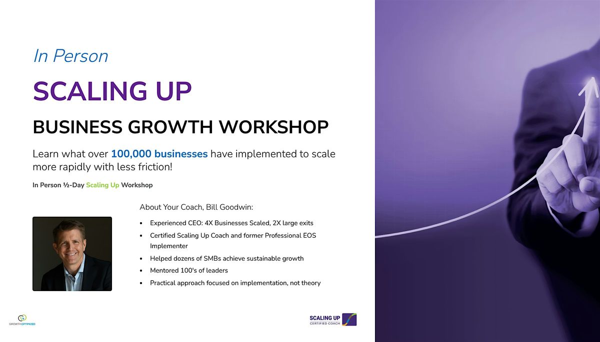 Scaling Up Workshop - Break Through Barriers And Accelerate Your Growth, 16 October | Event in Phoenix | AllEvents