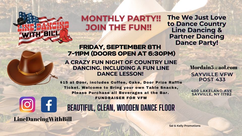 The We Just Love to Dance Country Line Dancing & Partner Dancing Dance