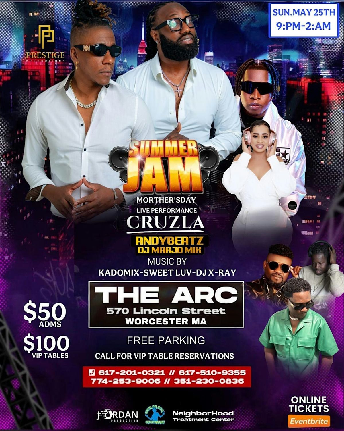Summer Jam: Cruz La - AndyBeatz - DJ MarjoMix, 25 May | Event in Worcester | AllEvents