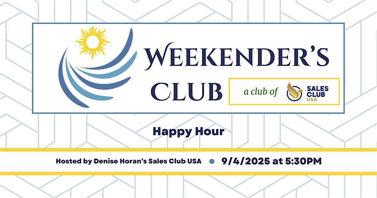 Weekender's Happy Hour with Sales Club USA, 4 September | Event in Saratoga Springs | AllEvents