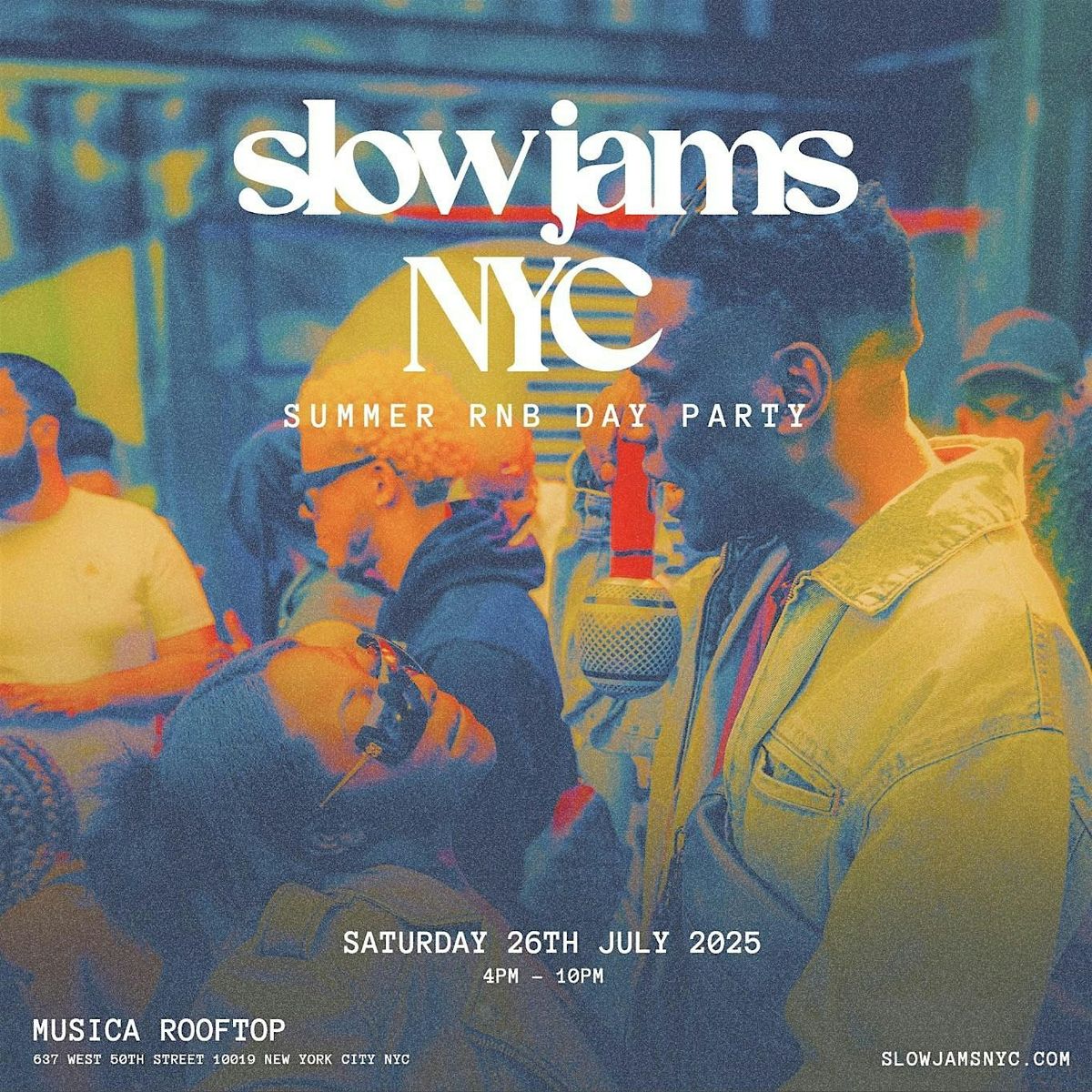 SLOW JAMS NYC - Summer Slow Jams & RnB ROOFTOP DAY PARTY, 26 July | Event in New York | AllEvents
