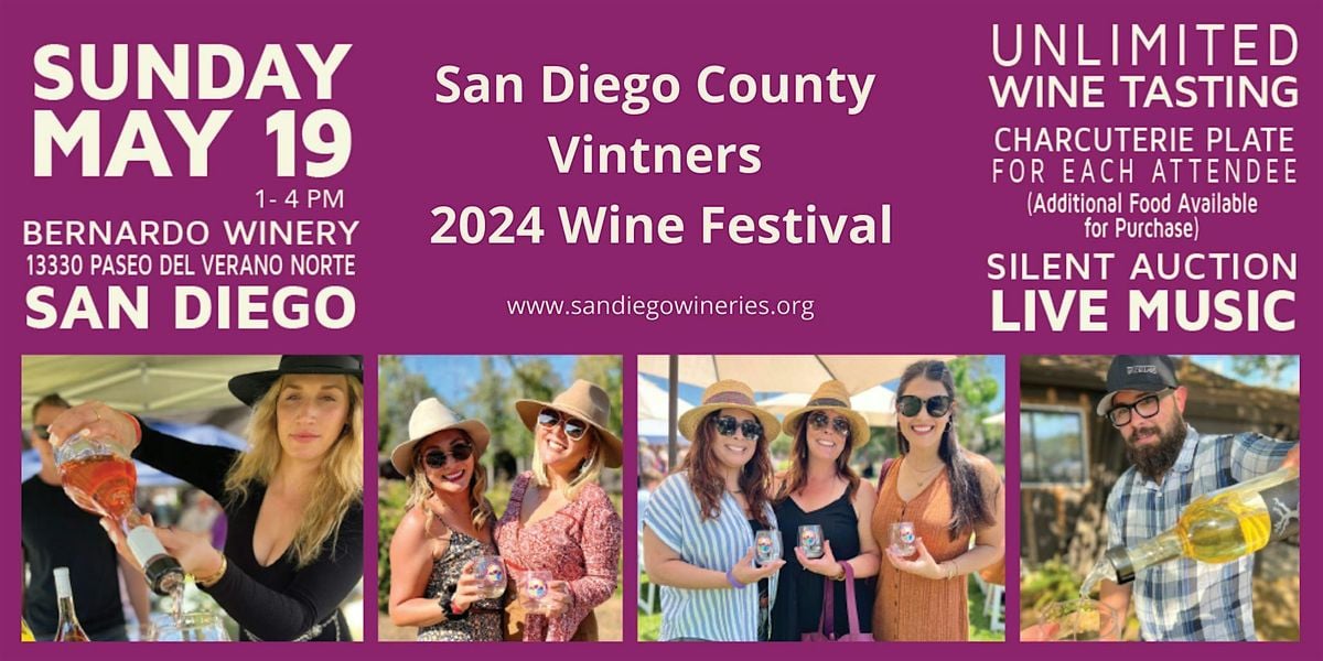 2025 San Diego County Vintners Wine Festival, 1 June | Event in San Diego | AllEvents