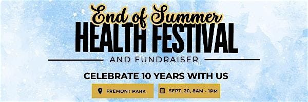 End of Summer Health Festival and Fundraiser, 20 September | Event in Sacramento | AllEvents