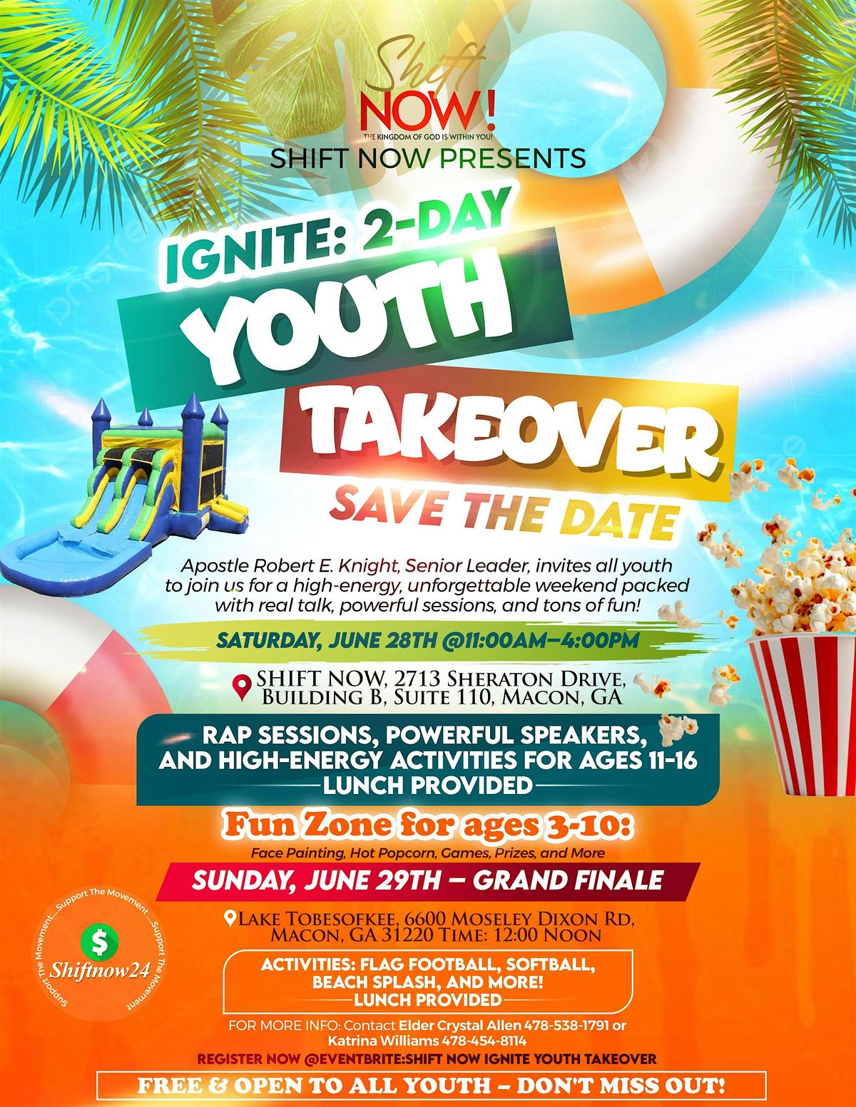SHIFT NOW IGNITE YOUTH TAKEOVER, 28 June | Event in Macon | AllEvents