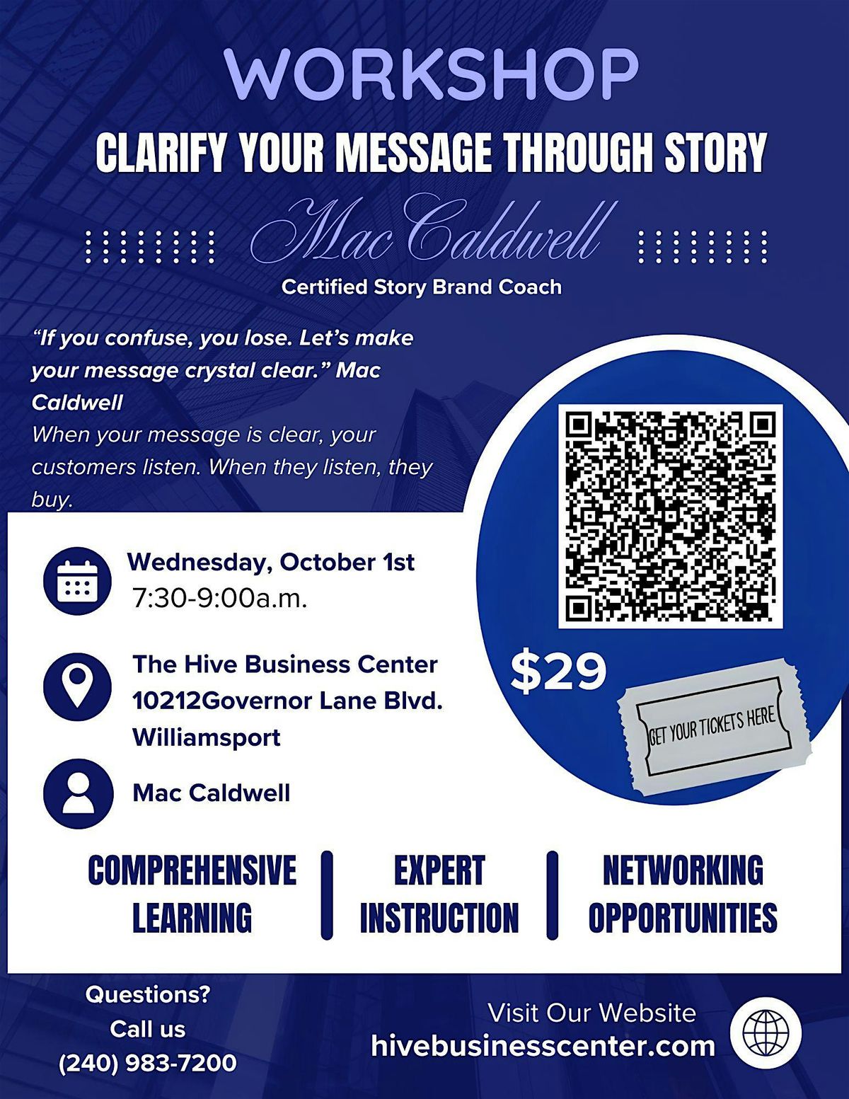 Clarify Your Message Through Story Workshop | Event in Williamsport | AllEvents