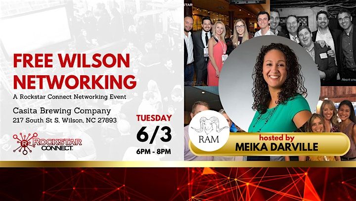 Free Wilson Rockstar Connect Networking Event (June, NC), 3 June | Event in Wilson | AllEvents