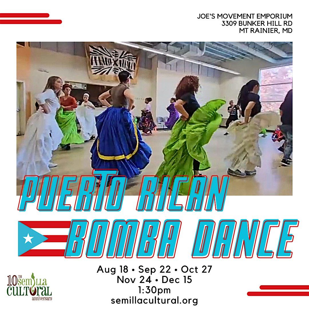 Puerto Rican Bomba Dance Classes: DC Metro | Event in Mount Rainier | AllEvents
