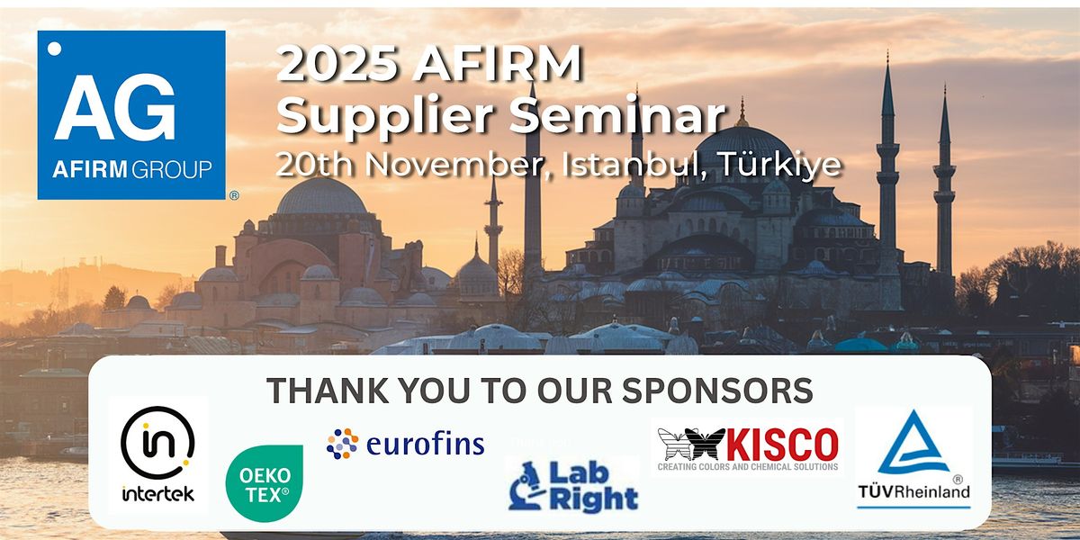 2025 AFIRM Supplier Seminar, 20 November | Event in Istanbul | AllEvents