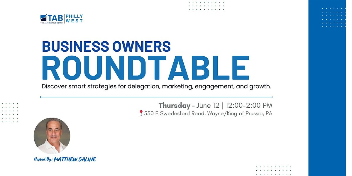 Elevate Your Lunch Break: Discuss Smart Strategies with Other Owners | Event in Wayne | AllEvents