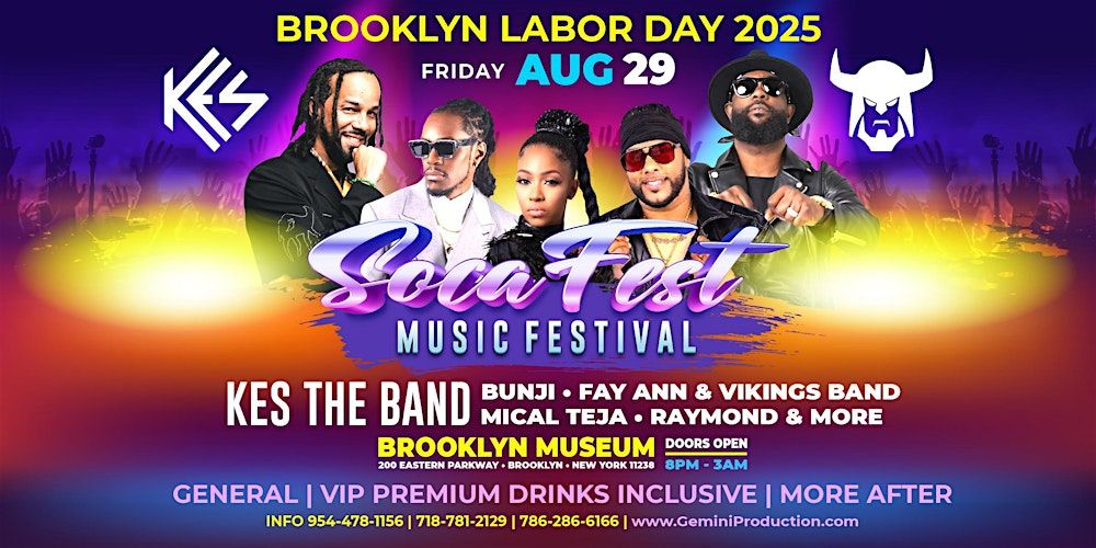 Socafest 2025 in Brooklyn, 29 August | Event in Brooklyn | AllEvents