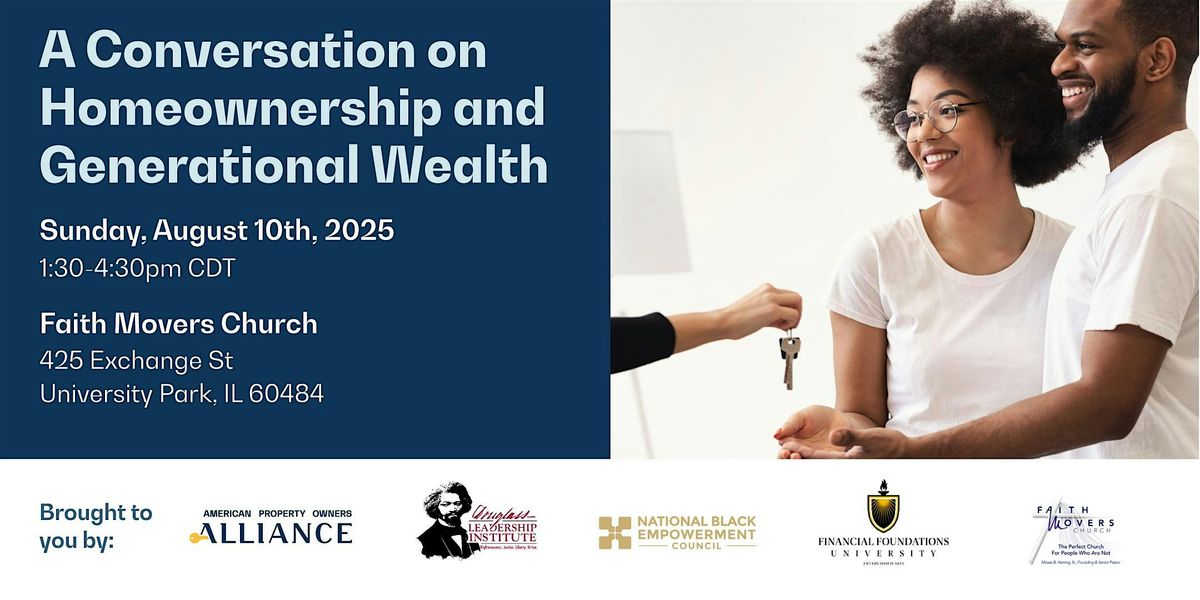 A Conversation on Homeownership and Generational Wealth, 10 August | Event in Crete | AllEvents