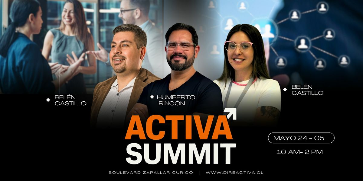 ACTIVA SUMMIT 2025 CURICÓ!, 24 May | Event in Curicó | AllEvents