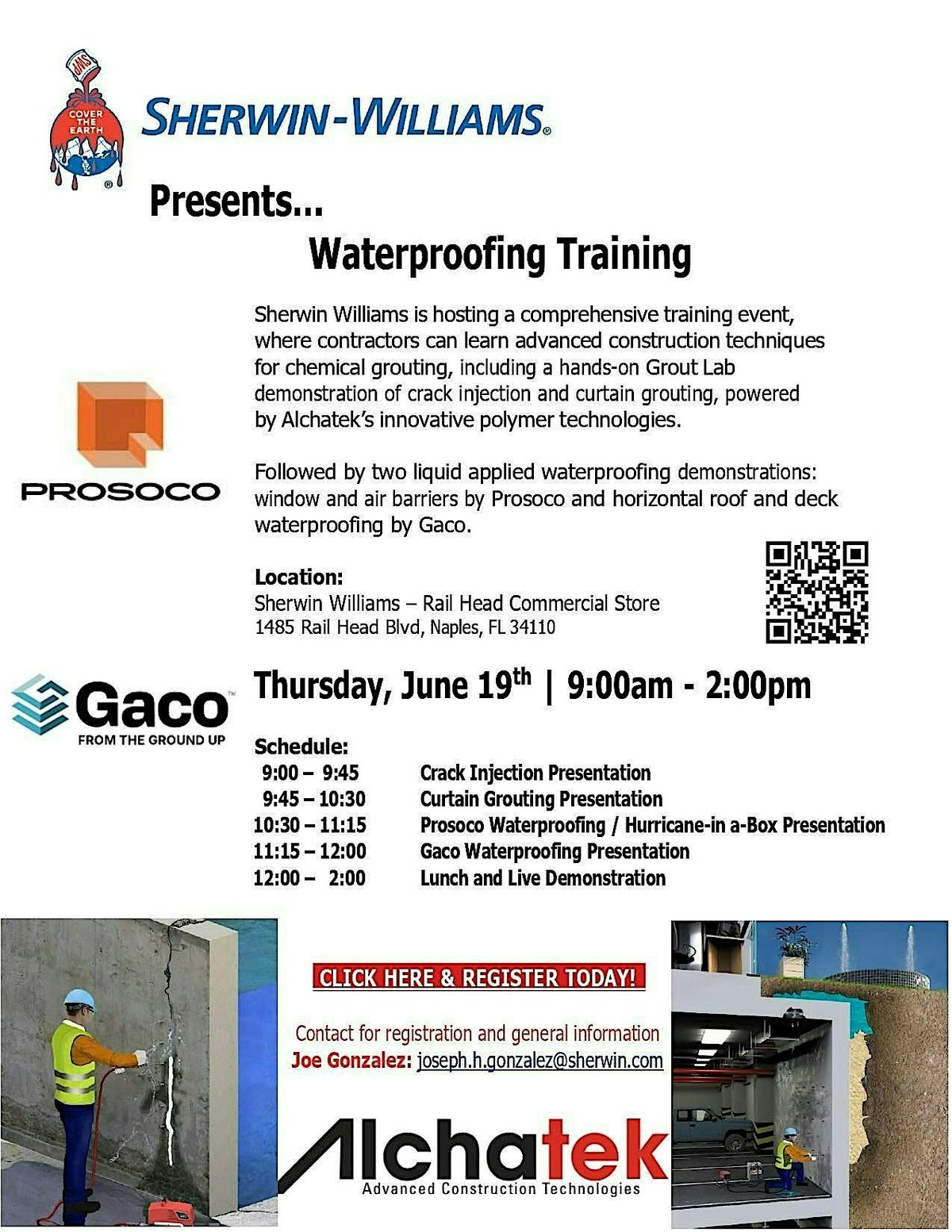 Sherwin Williams Waterproofing Training, 19 June | Event in Naples | AllEvents